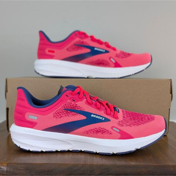 NEW Brooks Launch 9 Running Sneakers Shoes Active Performance Hot Pink Size 8 - Picture 3 of 14
